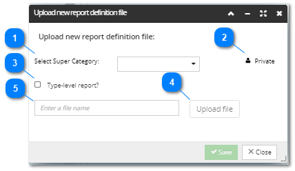 Add New Report Definition