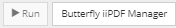 8. Run Configuration and Butterfly iiPDF Manager buttons