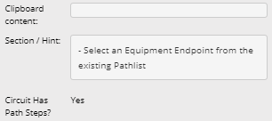 1. Current selection and hint