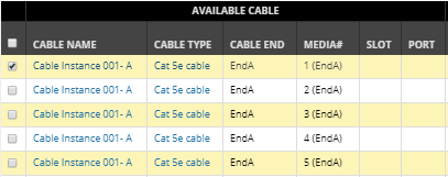 3. Select the starting Media to connect
