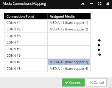 5. Confirm order of Connection Point - Media connections