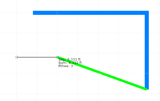 5. Draw a new Cable to the Duct endpoint