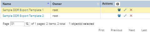 3. Data Export Template