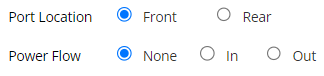 4. Specify the Port Location and Power Flow
