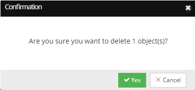 3. Confirm removal