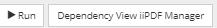 8. Run Configuration and Dependency View iiPDF Manager buttons