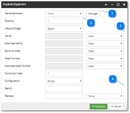 Duplicating objects