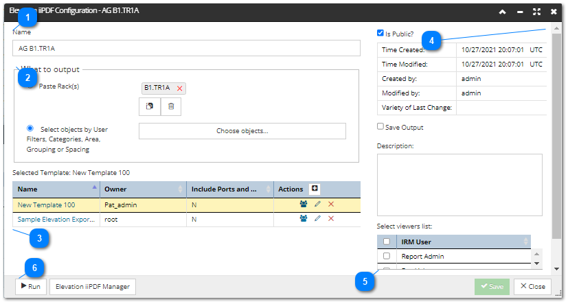 Elevation iiPDF Configuration