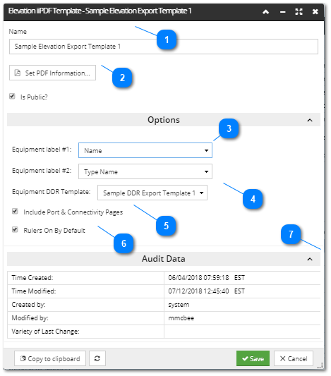 Elevation iiPDF Template Editor