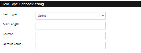 2. Field Type Options section