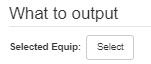 2. Specify what to output