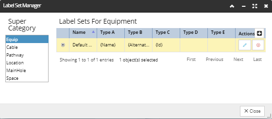 7. Label Set Manager