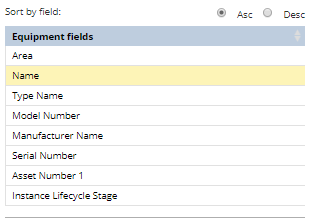 5. Define Report Output Sort Order