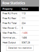 4. Row Statistics panel