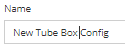 1. Specify the Tube Box iiPDF Configuration Name