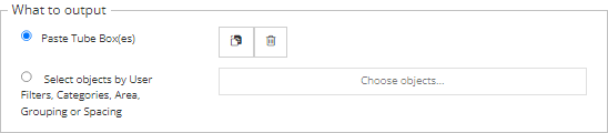 2. Specify what to output