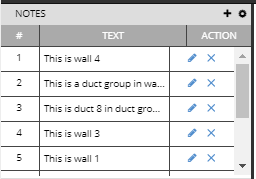 2. Notes panel